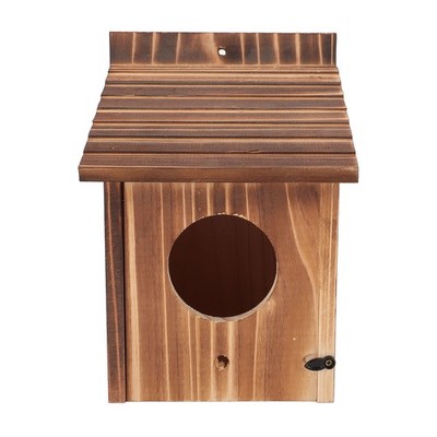 Bird House 6cm Hole Wooden Blue Bird Nesting Box With Perch For Outdoor Gard SET