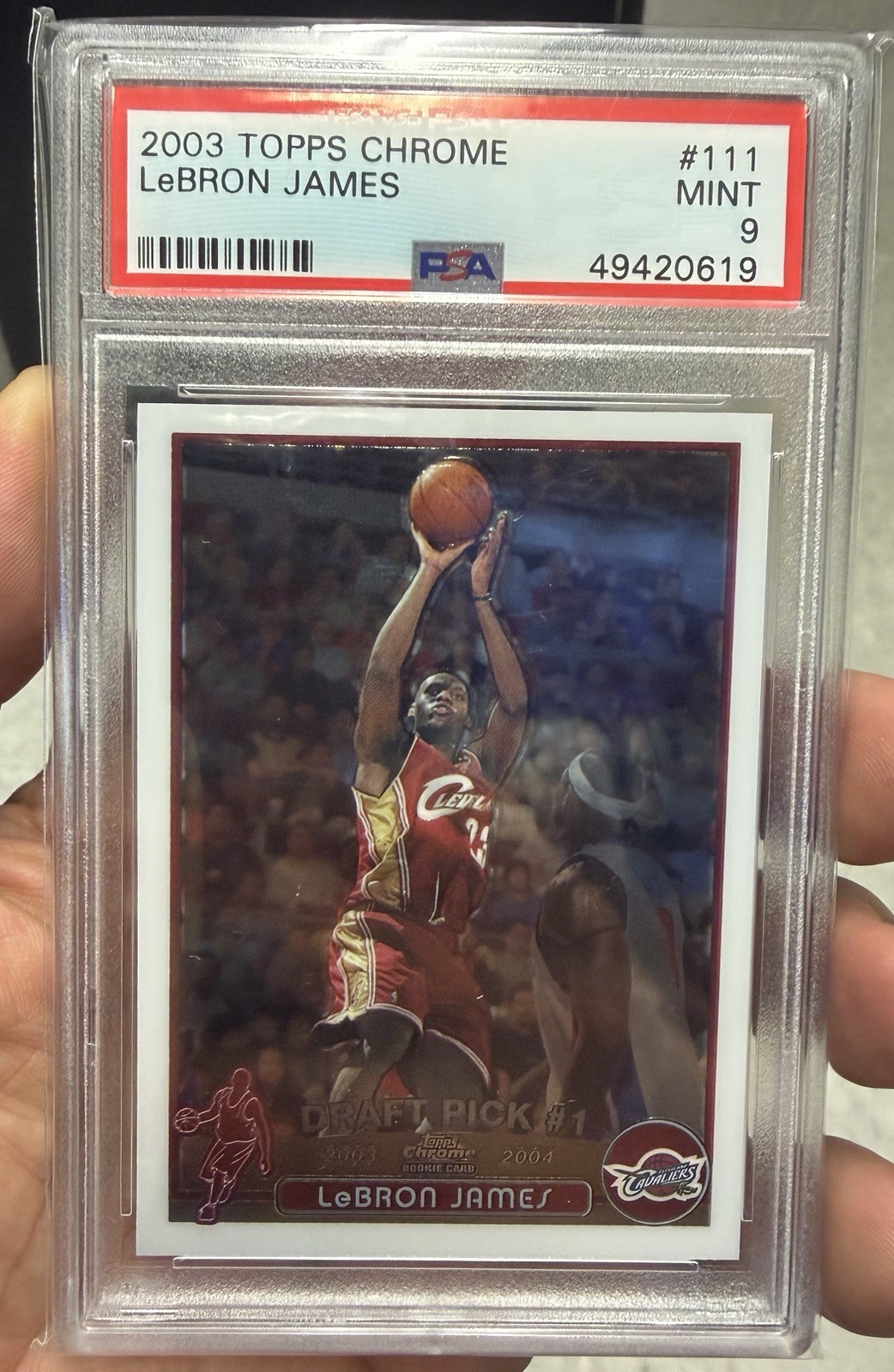 2003-04 Topps Chrome Complete Basketball Set LeBron Wade Melo Bosh All PSA 9! 🔥