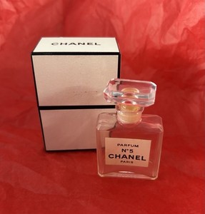 Chanel No. 5 Parfum Miniature 7.5 ml 0.25 fl oz Original Box Empty Bottle