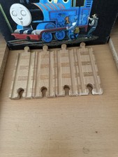 Learning Curve Wooden Thomas Train 4 Pieces 4 Inch Straight Tracks
