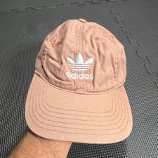 Adidas Originals Trefoil Embroidered Dad Hat Cap Adjustable Strapback Peach Tan
