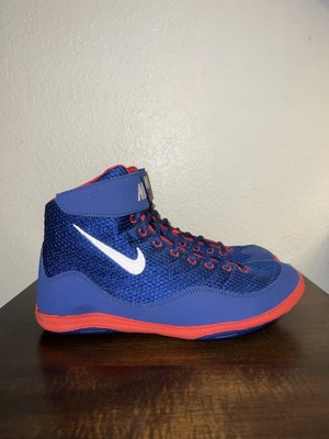Nike Inflict 3 Wrestling Shoes Size 9 Red/white/blue Rare Vintage