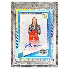 2025 Panini Donruss WNBA Georgia Amoore Silver Laser Autograph Wash Mystics /49