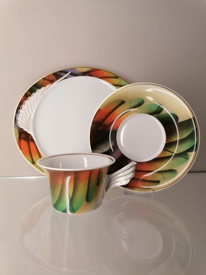 Rosenthal Mythos Icaria Teetasse Gedeck 3 tlg. Tasse Untere Teller 1. Wahl