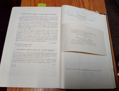 The Authorised Daily Prayer Book J.H. Hertz 1947 EDITION