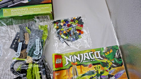 LEGO Ninjago Lasha's Bite Cycle 9447 w/Minifigures, some sealed bags free ship
