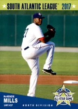 2017 SAL All-Star Game North Grandstand #16 McKenzie Mills Marietta Georgia Card