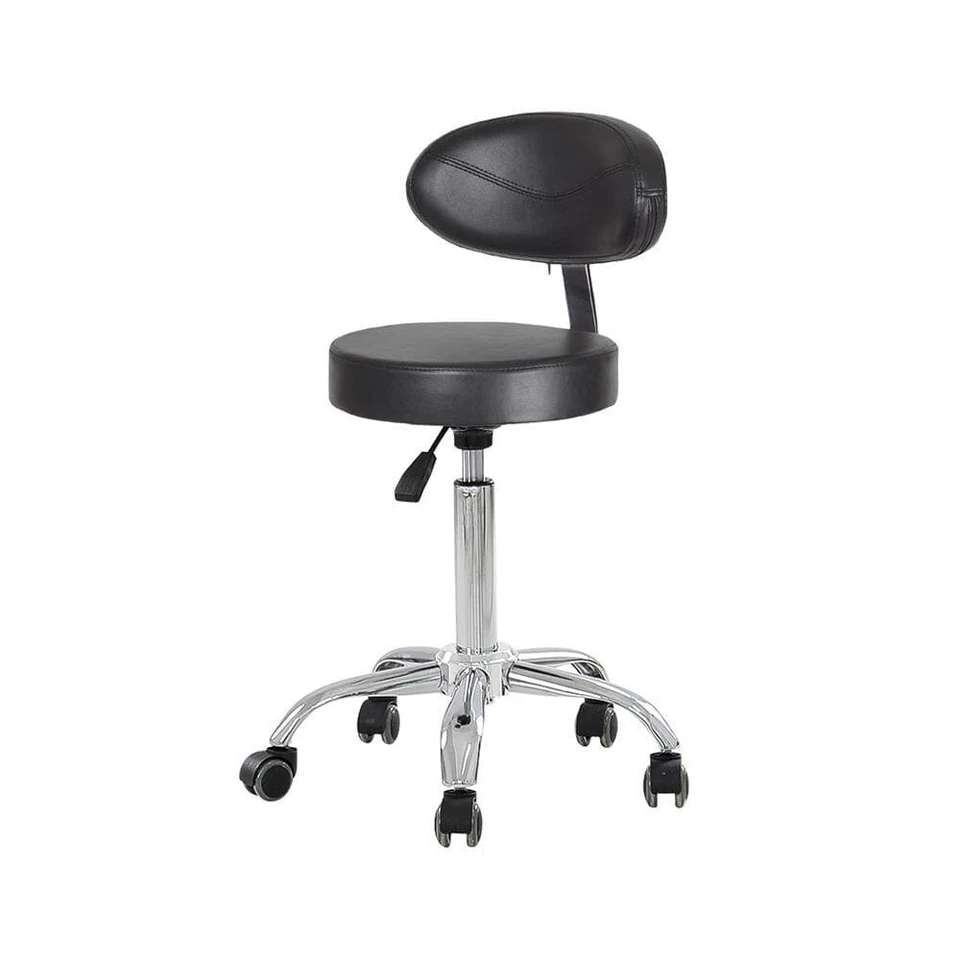 Silla de esteticista hidráulica taburete de salón con ruedas silla de spa facial ajustable Foto 2 de 4