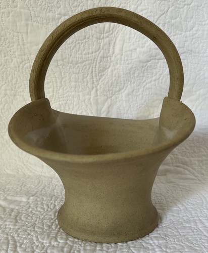 HILLSTONIA Stoneware Basket / Vase Ornament *Vintage* - Picture 4 of 7