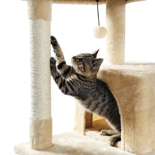 Cat Tree Scratching Post Scratcher Tower Condo House Furniture Bed Stand 143cm - Picture 5 of 15