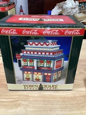 Vtg 1998 Coca-cola Town Square Collection Moe’s Cafe Christmas Village NIB