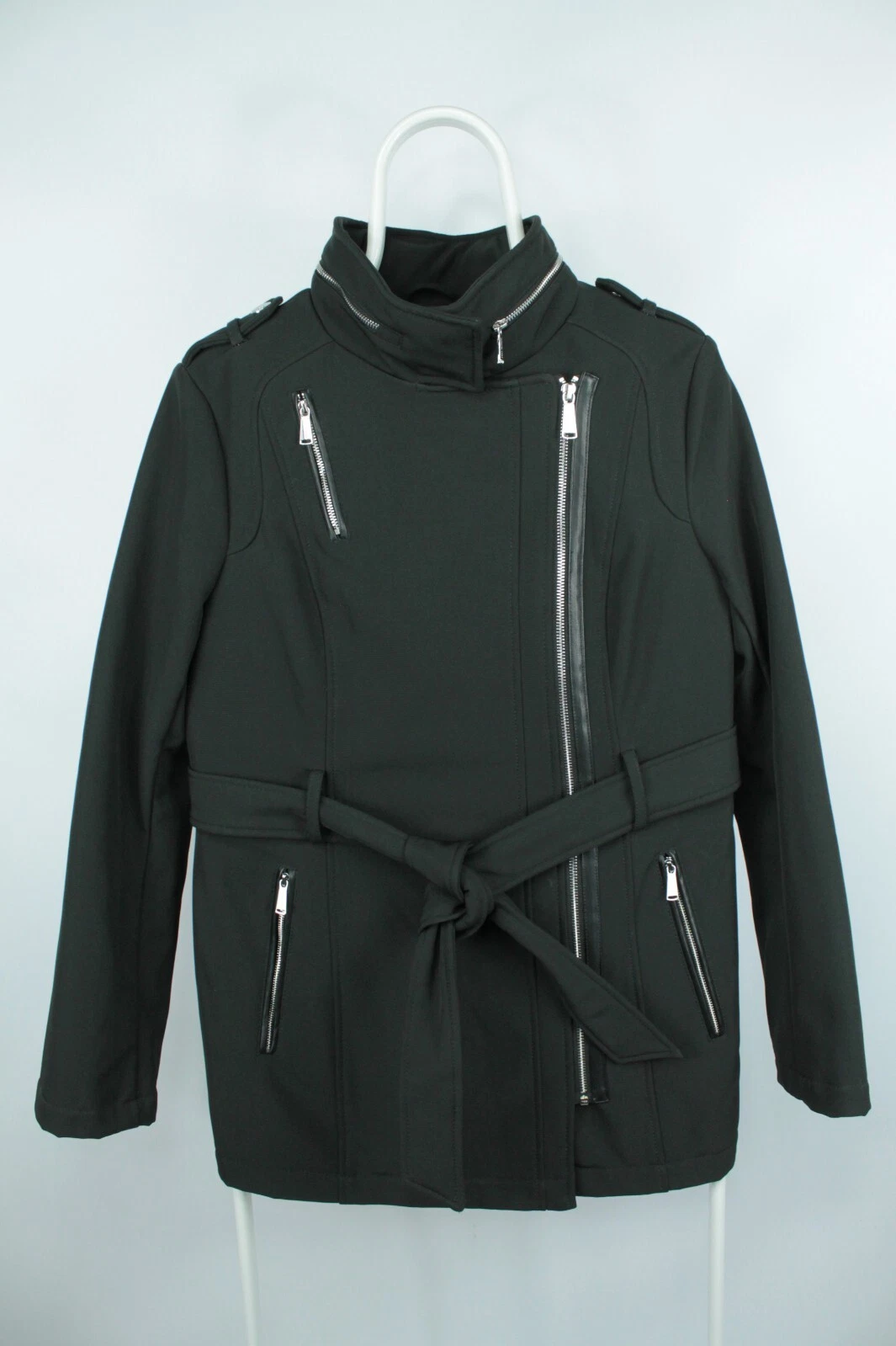 Michael Kors SoftShell trench nero con cintura e cappuccio donna taglia: S US 4