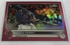 2022 Topps Chrome Curtis Terry #68 Pink Refractor RC Minnesota Twins