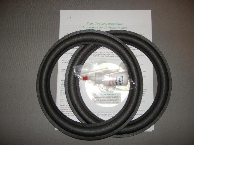JL Audio 10W1, 10W1v24, 10W3v2 Foam Surround Speaker Woofer Repair Kit