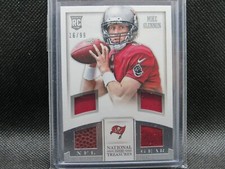 2013 MIKE GLENNON 16/99 NATIONAL TREASURES ROOKIE CARD# 28 EVENT WORN N.Y GIANTS