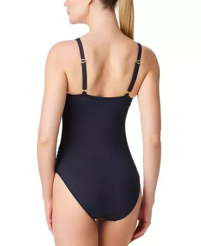 Rod Beattie Off the Grid One-Piece Swimsuit in Black Size 4 - Picture 2 of 2