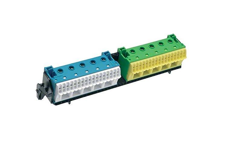 Hager PE/N-Klemme mitTräger FZ383 2x22 Quick-Connect Hauptleitungsklemme ⚡️ ⚡