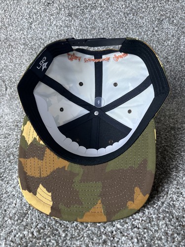 Lifted Research Group Camo Snapback Hat Cap with Embroidered Orange LRG Logo NEW - Picture 5 of 5