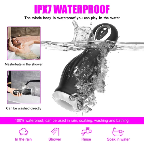 Male Masturbaters Automatic HandsFree Licking Cup Thrusting Stroker Men Sex Toy - Picture 11 of 37