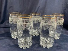 Cellini Stemware Home Essential 24k Gold Finish Highball Tumblers Set Of 5