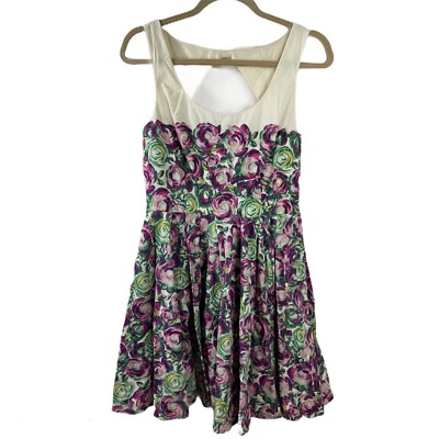 lauren conrad green floral dress Aspiga Sadie Organic Cotton Cheesecloth Dress | Green | XS/8 main image 0