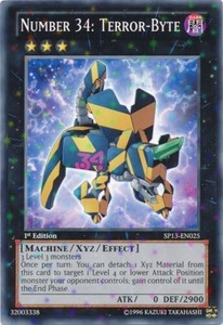Number 34: Terror-Byte - SP13-EN025 - Starfoil Rare - Unlimited Edition x3 - Nea
