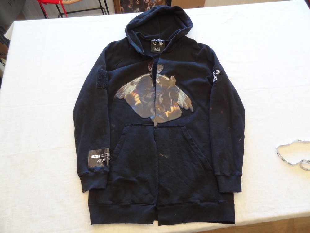 MSGM CDLNG Collage No 009 Hoodie XXS Black Codalunga Capsule 2015