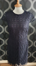 BNWT H&M Beautiful Navy Lace Dress Size M
