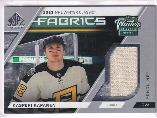 Upper Deck SP Game Used 2023-24 NHL WC-20 Kasperi Kapanen Tessuto Patch