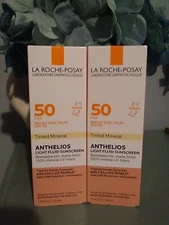 La Roche-Posay Anthelios Tinted Mineral  2 Pk Fluid Sunscreen EXP. 07  .08/2026