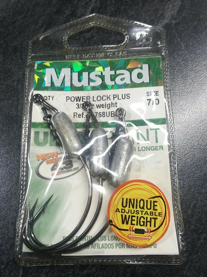 3ct #7/0 Mustad Power Lock Plus 3/8oz Ref. #91768UB38-7/0-3U ~ ULTRA POINT - Image 3 of 4
