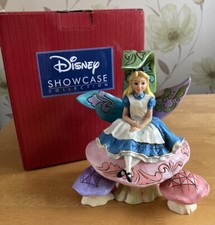 Disney Traditions ‘Alice On Mushroom’ Figurine 4037506  Alice In Wonderland -Box
