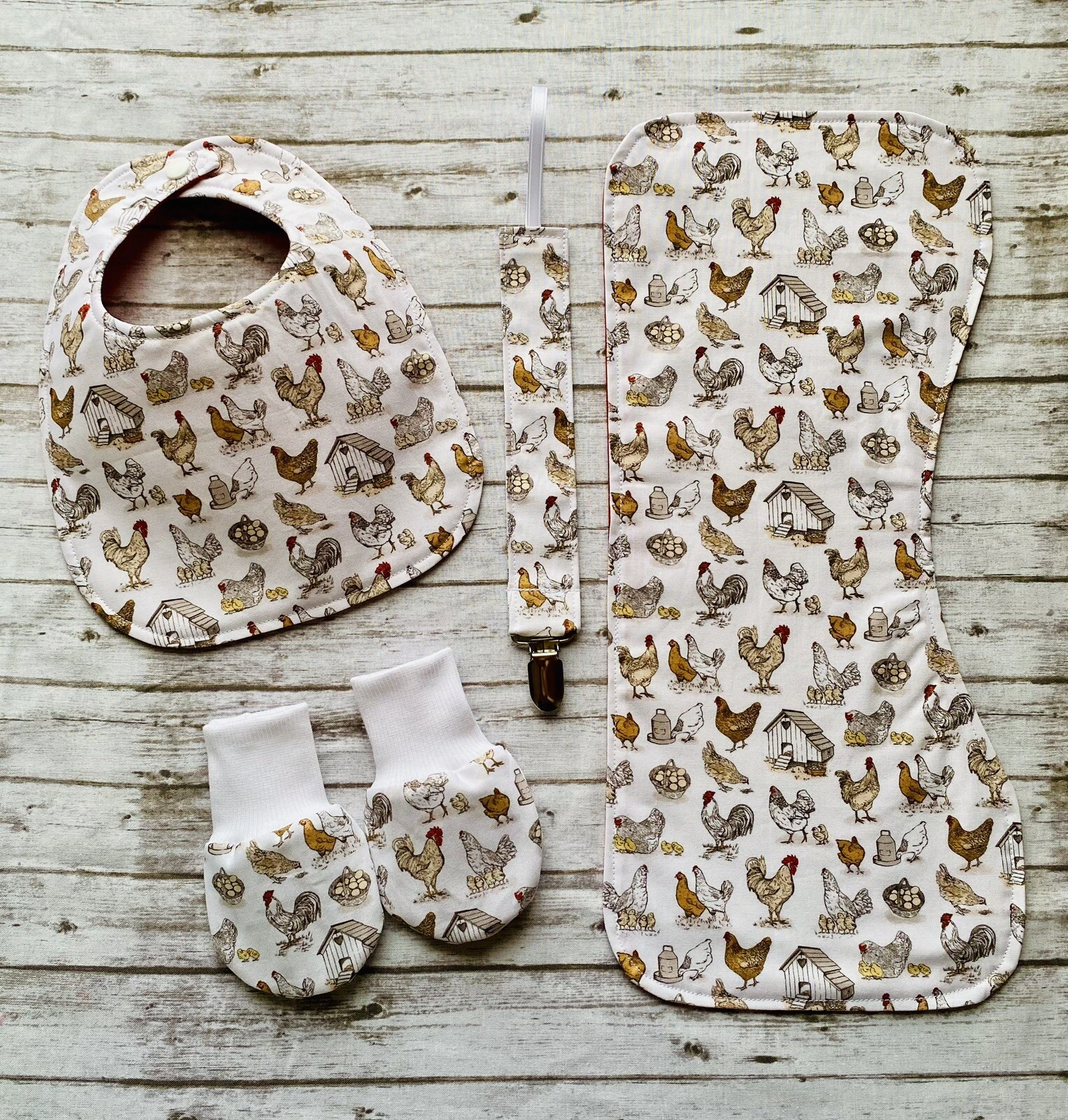 Baby Chicken Gift Set Little Chicks Country Girl Boy