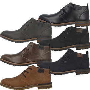 Rieker Herren Halbschuhe Schnürer Grau