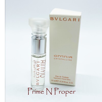 Bvlgari Omnia Crystalline Eau De Toilette Spray 10 ML-.34 FL OZ