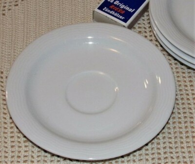 4 x Arzberg Swingline White Sky Untertasse Weiß Ø 14,5 cm