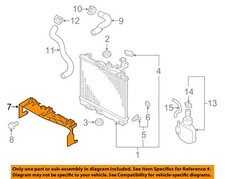 MITSUBISHI OEM 17-20 Mirage G4 Cooling Radiator Components-Air Guide 1360A090