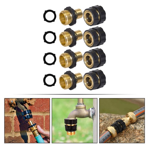 4 Sets Di Connettori Rapidi Raccordi Ad Innesto Rapido Per Acqua - Foto 11 di 12