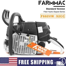 92cc Gas Chainsaw Power Head Compatible with MS660 G660 2-Stroke Engine Cut Wood