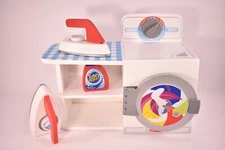 MELISSA &AMP; DOUG LET'S PLAY HOUSE WASHER DRYER IRON~ PRETEND 18" DOLL SIZE