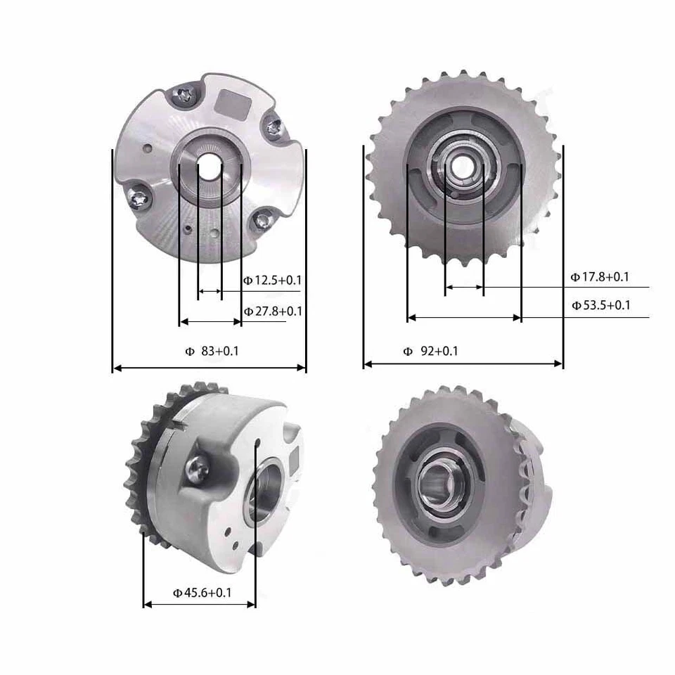 Ajustador de eixo de comando do motor para Volkswagen Beetle Golf Jetta Passat Rabbit 2.5L - Imagem 3 de 4