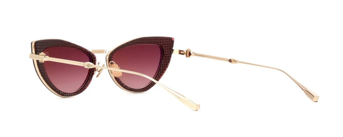 Valentino VIII Crystal Burgundy Studded Pattern And Gold  display picture 1