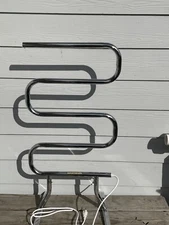 Chrome Towel Blanket Coat Warmer Free Standing Warmrails Preowned