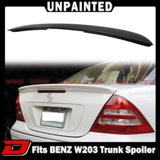 01-07 Fit For Mercedes BENZ W203 A Look Boot Trunk Spoiler C320 C240 Unpainted