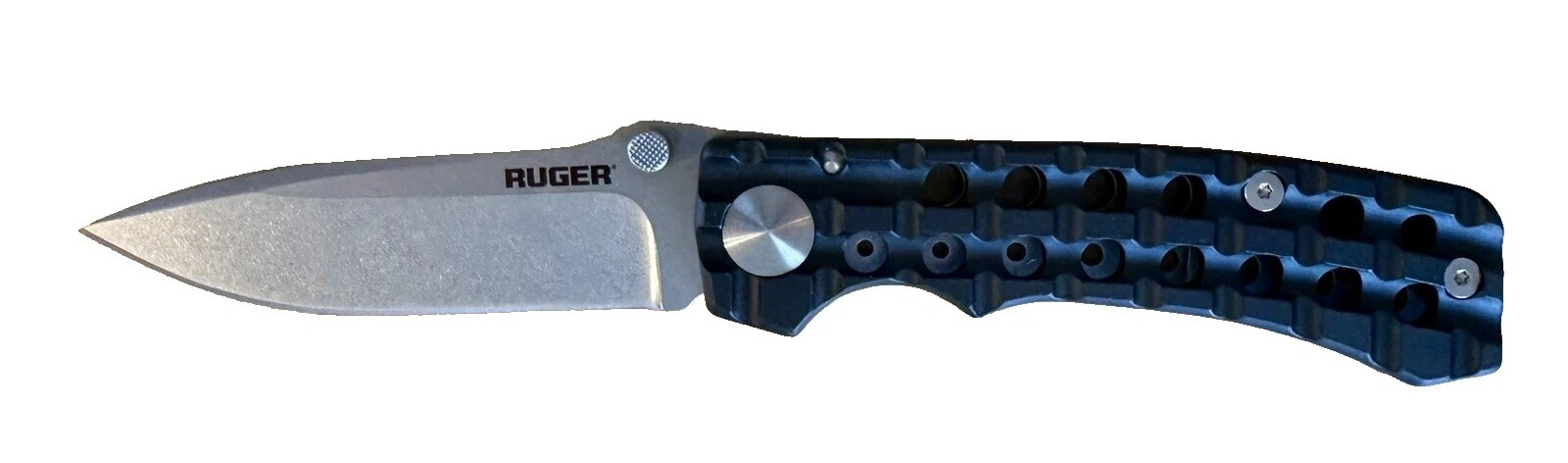 Ruger Stainless Steel Blade Black Collectible Folding Knives