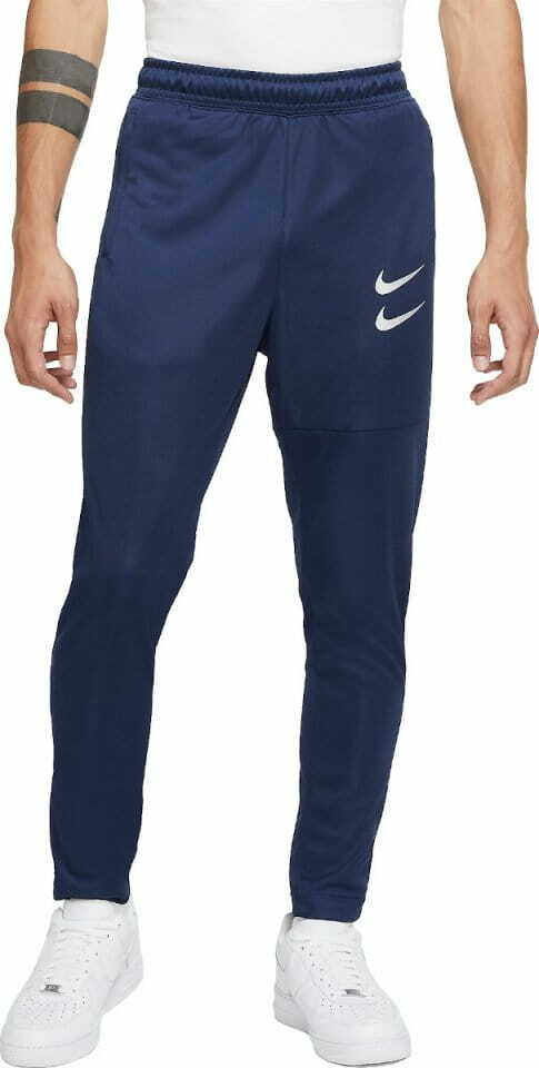 Pantalone Nike in tessuto acetato acrilico Blu argento con tasche e zip  sport