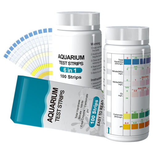 100Pcs Aquarium Test Strips Water Quality Test Strip Fish Tank Test Kit PH Test
