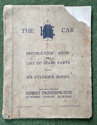 HE Herbert Engineering Oldtimer Anleitungsbuch Ersatzteilliste VSCC H.E.
