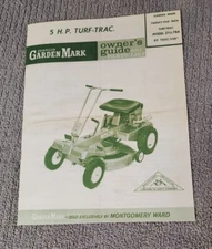 WARDS GARDEN MARK ZYJ-78A MOWER 5 HP TURF-TRAC OWNERS GUIDE & PARTS LIST (repo)