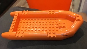 lego orange boat